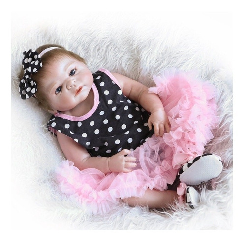 Bebe Reborn Semi Realista Completa Silicona De Vinilo