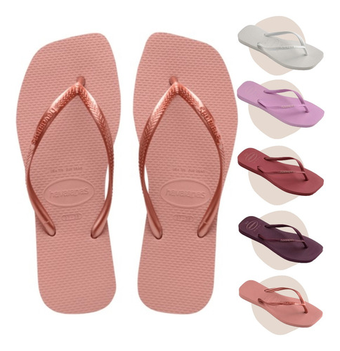 Chinelo Square Slim Havaianas Original Quadrado Pop 