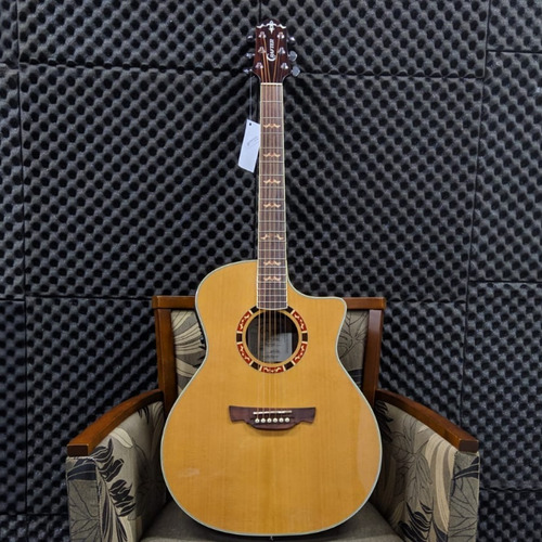 Imagem 2 de 10 de Violao Crafter Stg G-18ce Eletroacústico Solid Cedro Bag