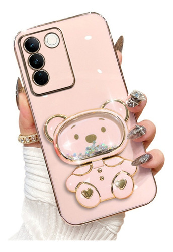A A Funda Protectora Con Soporte De Oso Para Vivo V25e A