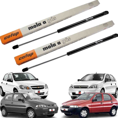 Kit Par 2 Amortecedor Tampa Traseira Original Cofap Mgc16643