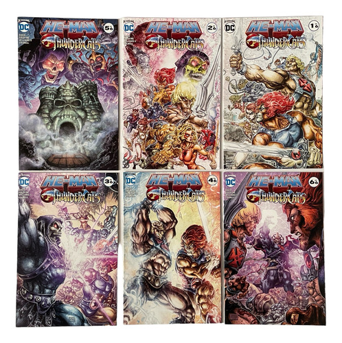 Set 6 Comics Thundercats Vs He-man Y Los Amos Del Universo (Usado)