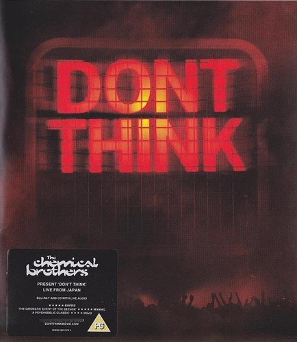 Blu Ray-cd The Chemical Brothers  Don't Think Uk 2012