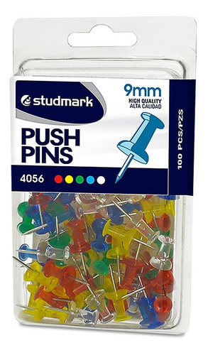 Push Pin Colores Translucidos 100 Un- Librería Centro