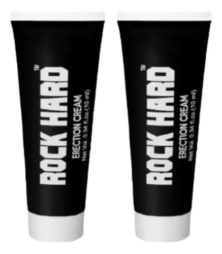 2 Lubricantes Rock Hard Ereccion Y Engrosador De Pene 10 Ml