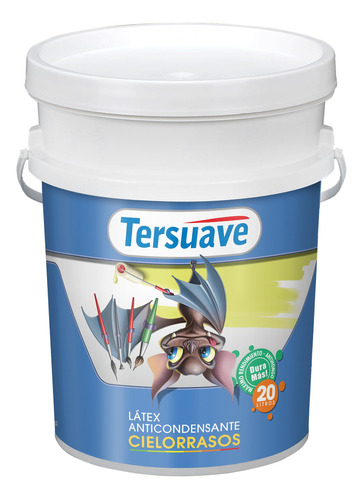 Pintura Cielorraso Látex Tersuave Blanco Mate 20 Lts