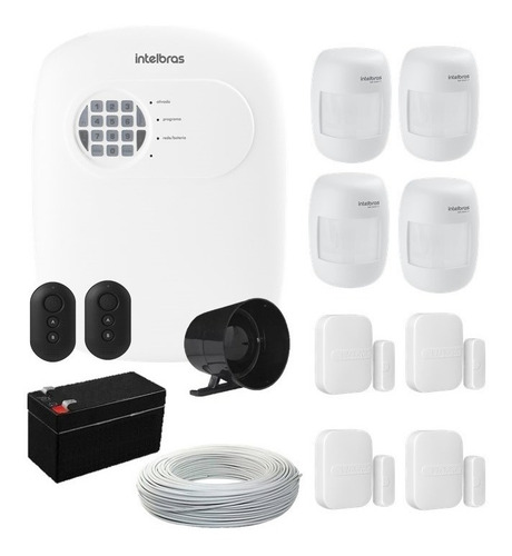 Kit Alarme Intelbras Residencial Comercial 8 Sensor Via App