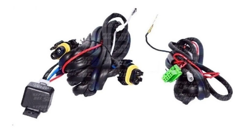 Imagen 7 de 10 de Kit Cableado Ramal Instalacion Neblineros Led Con Boton