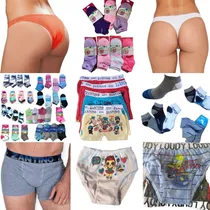 Comprar 10 Docenas Ropa Interior Y Medias Hombre Mujer Niños Niñas