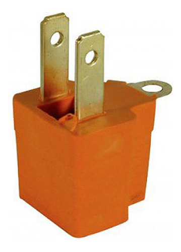 50 Adaptador Clavija Covertidor A Tierra Naranja 125v 15a Ig