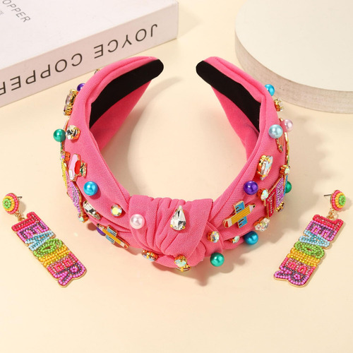 Anglesjell- Diademas Para Maestras Para Mujer, Diadema Con N