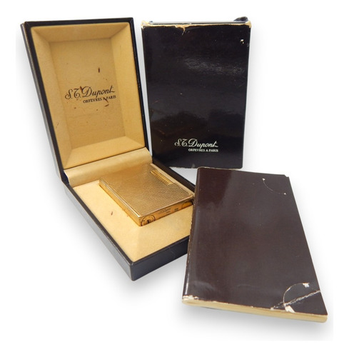 Encendedor S.t. Dupont Ligne 1 Oro Original 1984 (Usado)
