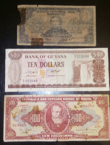 Lote (007) De 3 Billetes Mundiales Por $100