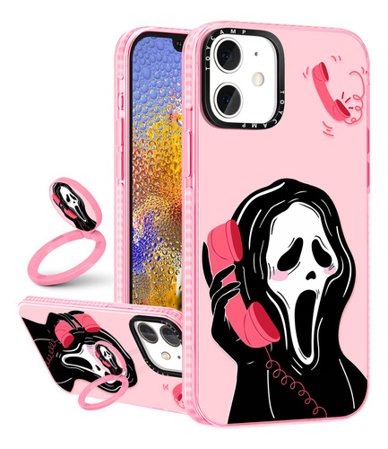 Toycamp Funda Para iPhone 11 Soporte Anillo Bonito Diseño