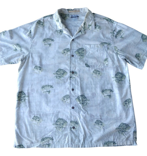 Camisa Hombre Columbia Fishing, Manga Corta, Talla Xl
