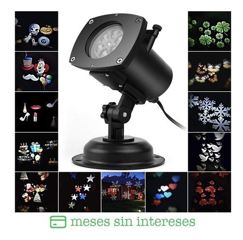 Proyector De Luces Led Movimiento Fiestas Navidad +regalo