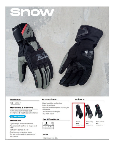 Guantes Moto Ls2 Snow Invierno Lluvia Protecciones