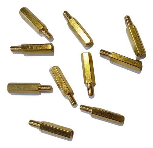 100 Tornillos Separadores Espaciadores M3x15mm Macho Hembra
