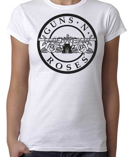 Remera Mujer Guns N Roses 100% Algodón Calidad Premium