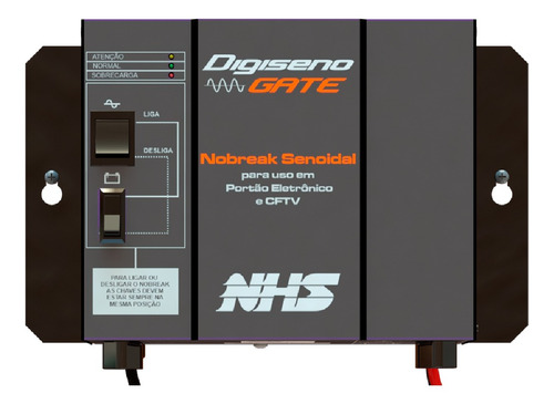 Nobreak Nhs 750w Pico 1600w 1250va Nhs Digiseno Portão 3/4hp Cor Preto