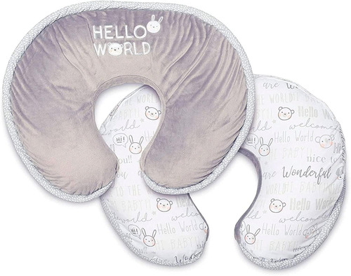 Imagen 2 de 6 de Boppy Almohada De Soporte Para Bebe Luxe, Cojín De Lactancia