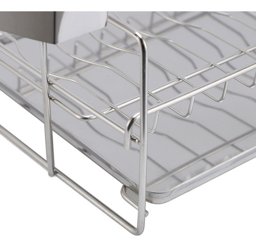 Estante Para Secar Platos De Cocina De Acero Inoxidable De 2