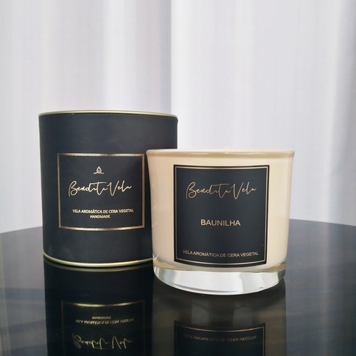 Imagem 3 de 3 de Kit Com Aromatizador E Vela Vegetal De Baunilha