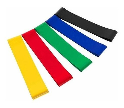 Bandas Elásticas 5 Pcs Mas Bolso Resistencia Entrenamiento 