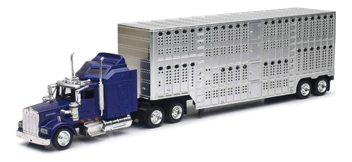 New Ray Toys 1/43 D/c Kenworth W900 Pot Belly - Remolque De.