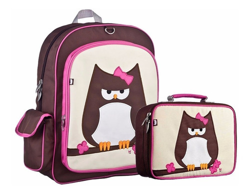 Imagen 3 de 6 de Mochila Escolar Lonchera Niños Escuela Niña Preescolar
