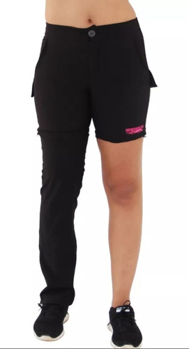 Calça Feminina De Pesca Vira Bermuda E Trilha Prot. Uv 50+