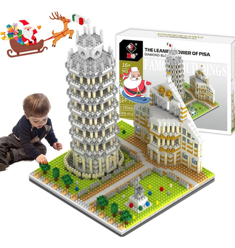 Kit Juguete Construcción 1944 Pcs De Torre Inclinada De Pisa