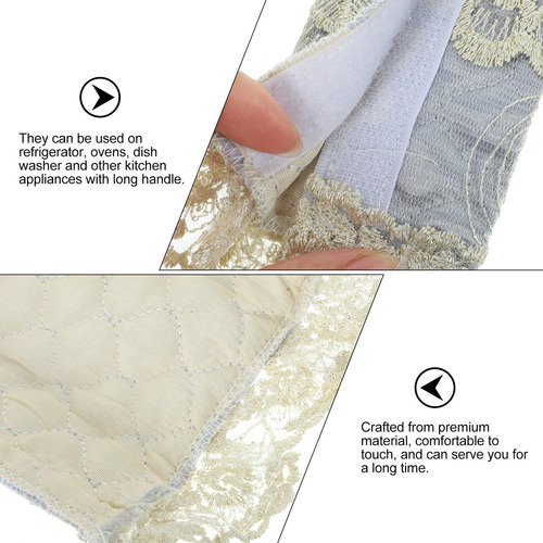 Guantes De Encaje Con Mango De Nevera, 2 Piezas, Tapa Decora