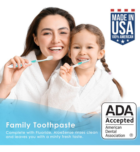 Pasta De Dientes Aloesense Flúor Para Dientes Sensibles Al F