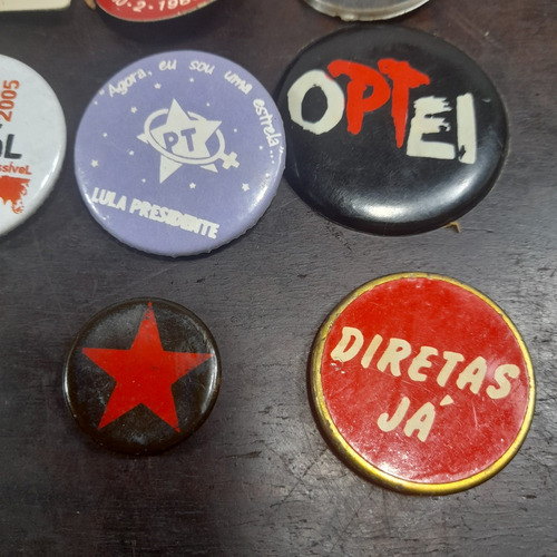 Imagem 4 de 5 de Boton Broche Pt Partido Dos Trabalhadores Antigo Vintage