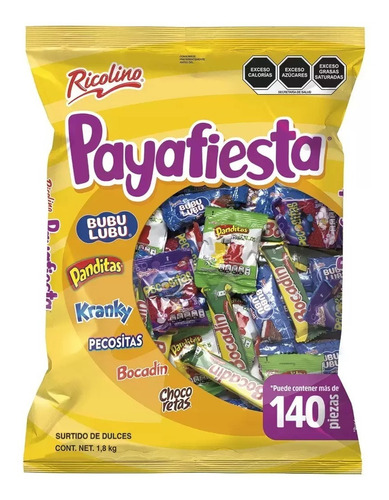 Dulces Surtidos Payafiesta Ricolino 1.8 Kg