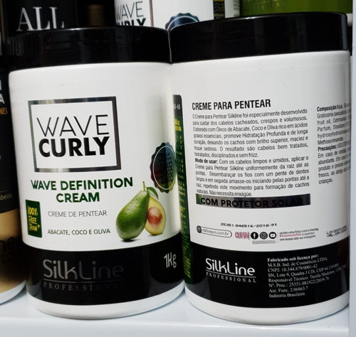 Imagem 5 de 6 de Creme De Pentear Abacate Wave Curl Silkline Professional 1kg