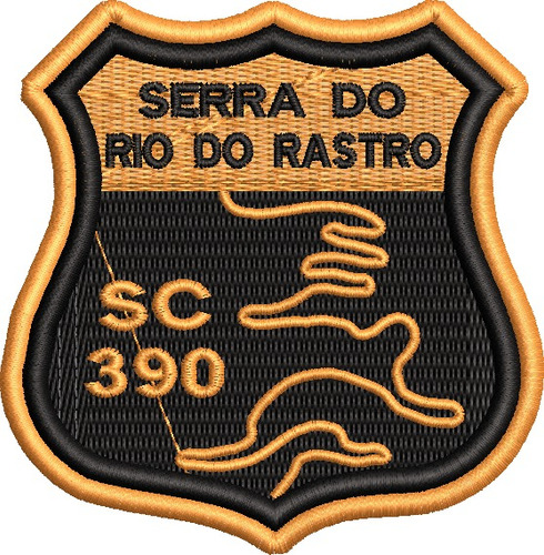 Patch Bordado Brasão Pontos Turisticos Rio Do Rastro Moto