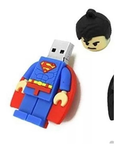 Imagen 2 de 3 de Memoria Usb Superhéroe Superman 16gb