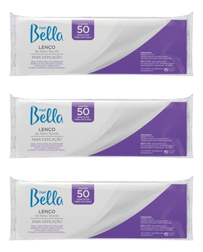 Depilatorio Depil Bella Papel C/50 Gran Style - Kit Com 3un