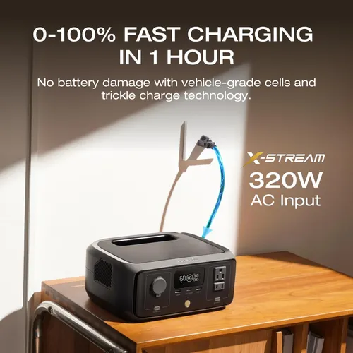 Generador De Energía Solar Ef Ecoflow River 3 Portátil 245wh