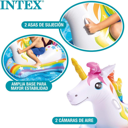 Inflable Montable Unicornio Intex 163 X 86cm