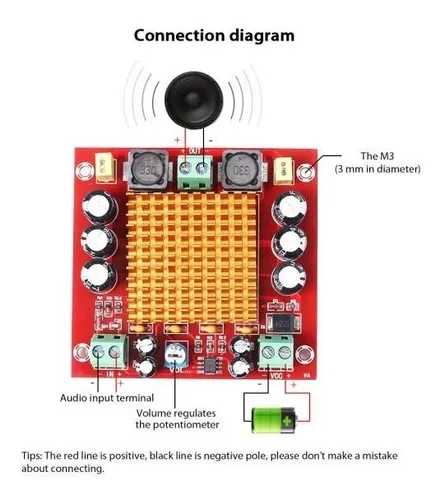 Módulo Amplificador De Audio Mono 150w Max Xh-m544