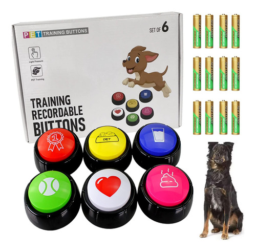 Botón De Grabación Heross Para Hablar, 6 Colores Para Perros