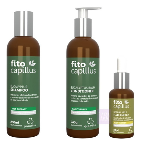 Kit Especial Grandha Eucalyptus Com Fito Capillus Milk