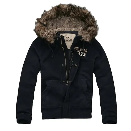 comprar Chamarra Hollister Talla L Forro Aborregado En El Gorro