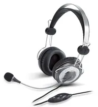 Comprar Auriculares\u002Fdiadema Con Microfono Genius Hs-04su Color Gris