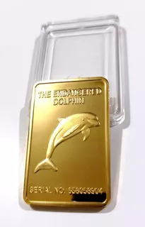 Moneda Colección Souvenir Delfín Australia Chapada En Oro