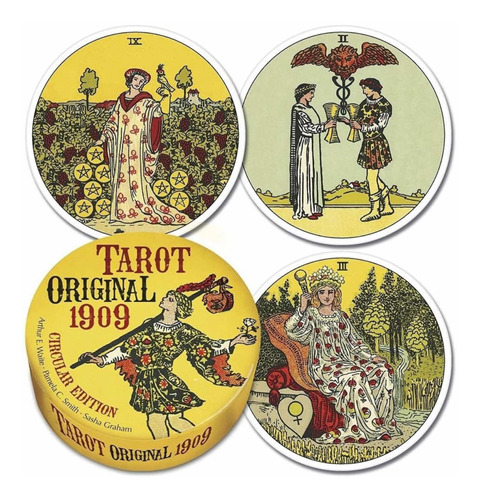 Tarot Original 1909 Edición Circular Original Stock Local