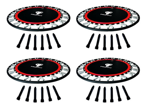 4 Trampolines Profesionales Patas Desmontables Proffit Master Jump